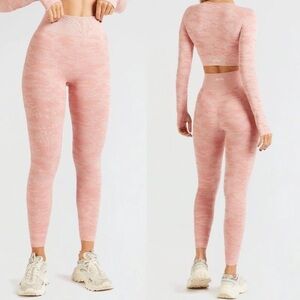 AYBL CAMO SEAMLESS LEGGING Peach Sz Small Women #BEAYBL